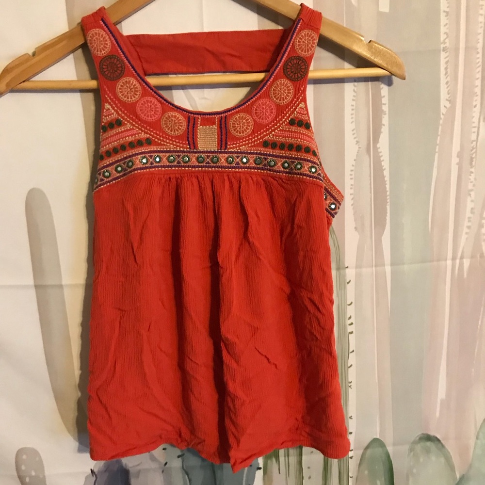 Orange Tank Top